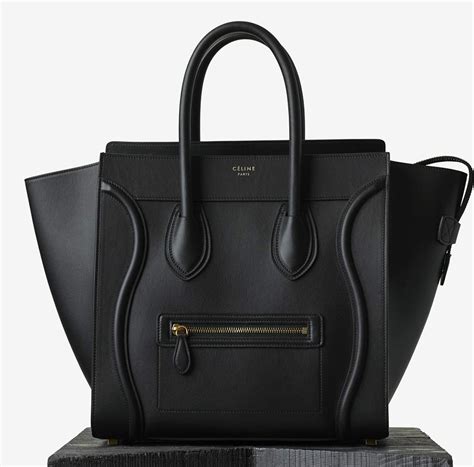 Celine mini luggage tote bag